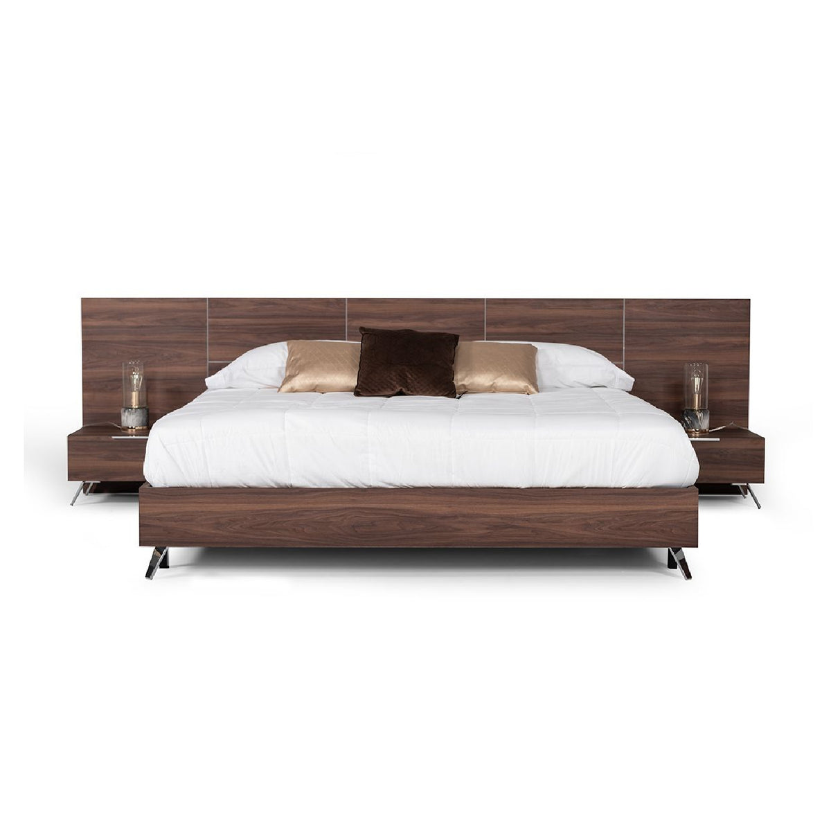 1-Drawer Walnut Nightstand | OROA Modern Brooklyn
