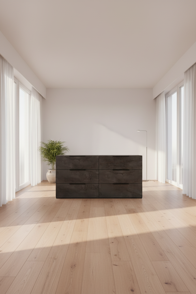 Volcano Oxide 6-Drawer Dresser | OROA Modern Ferrara