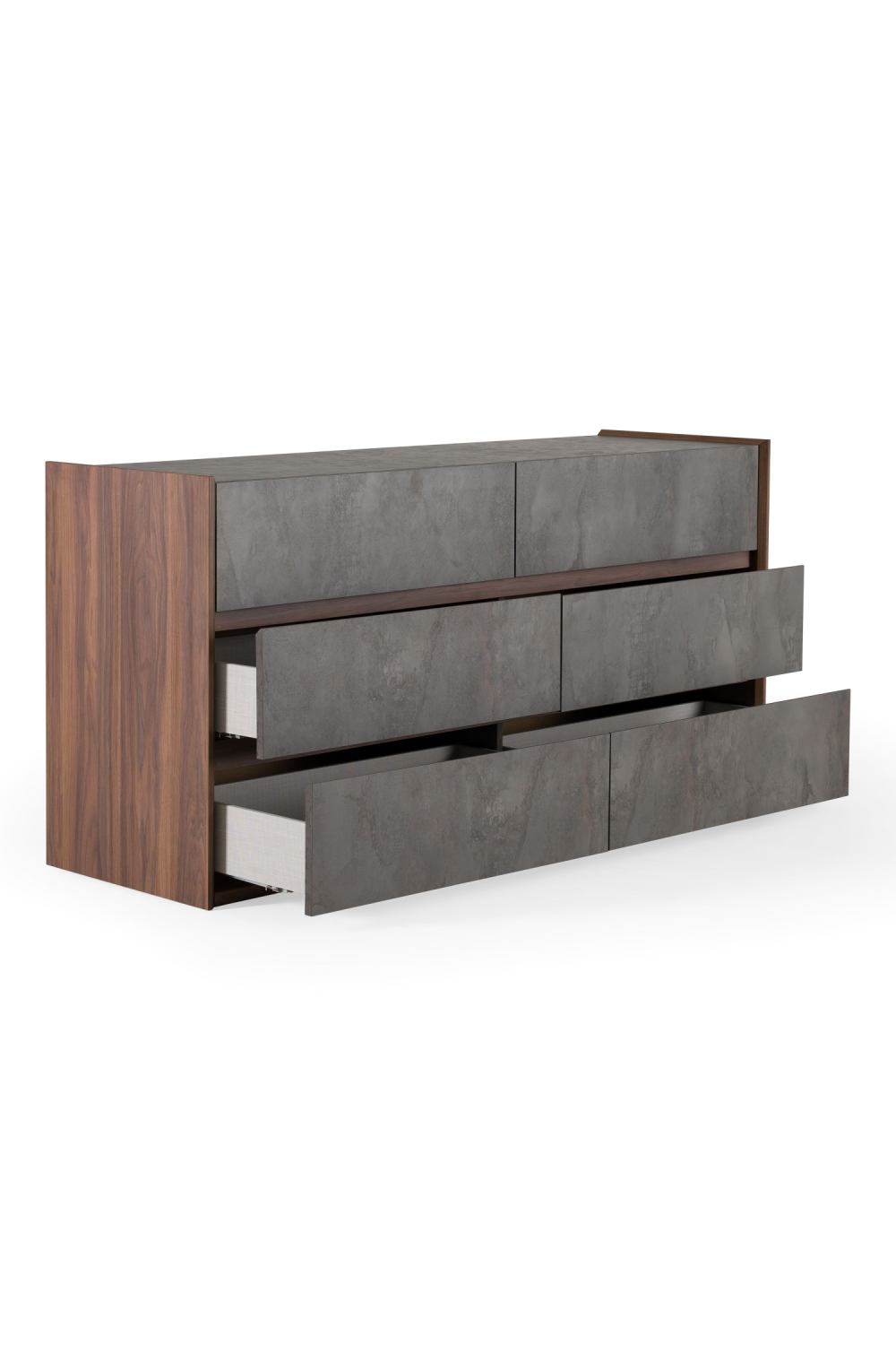 Gray Stucco 6-Drawer Dresser | OROA Modern Rado | Oroa.com