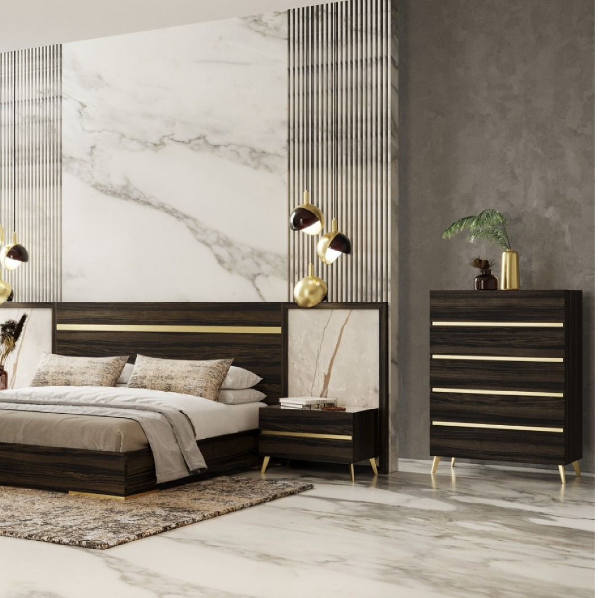 Dark Eucalyptus 5-Drawer Chest | Oroa.com