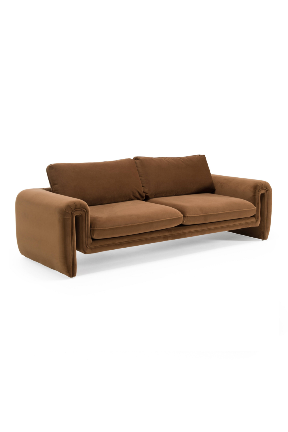 Brown Velvet Sofa | OROA Modern Bentley | Oroa.com