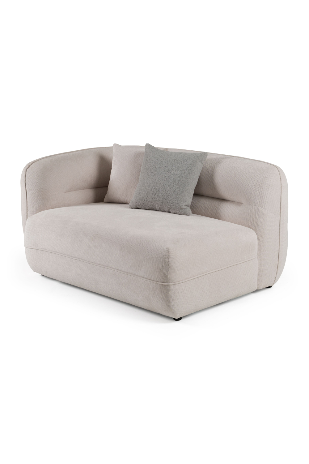 White Curved Sectional Sofa | OROA Modern Gypsy | Oroa.com