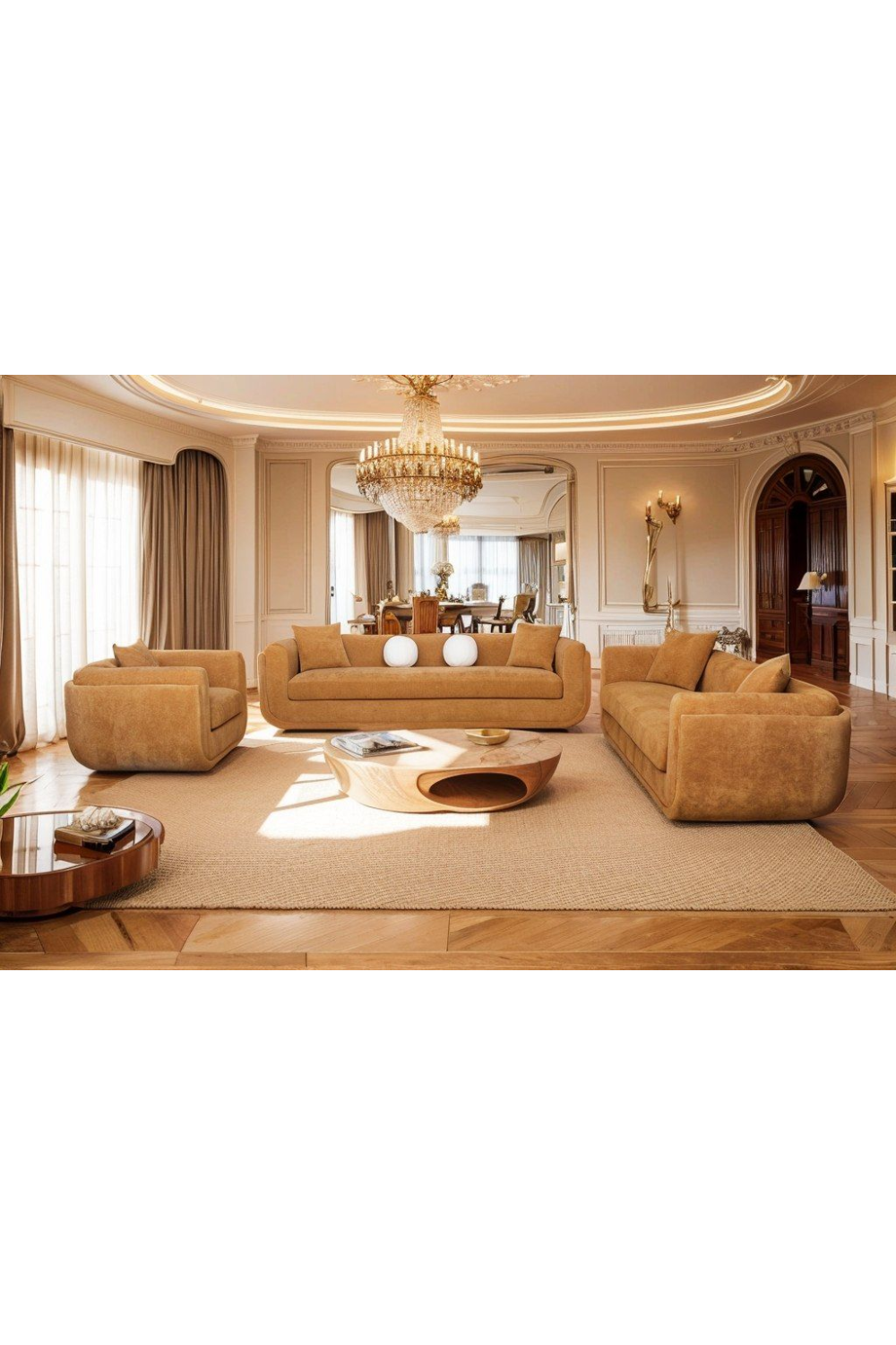 Orange Fabric Sofa | Oroa.com