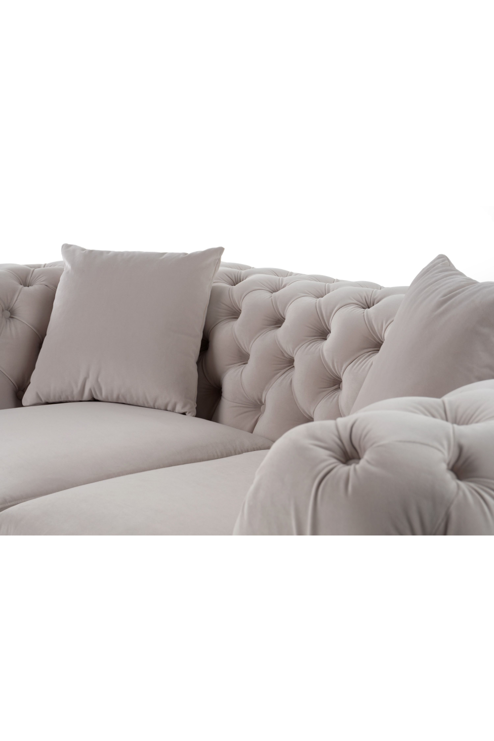 Button-Tufted Velvet Loveseat | OROA Modern Clarice | Oroa.com