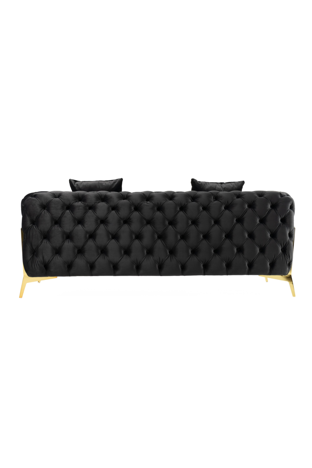 Button-Tufted Velvet Loveseat | Oroa.com