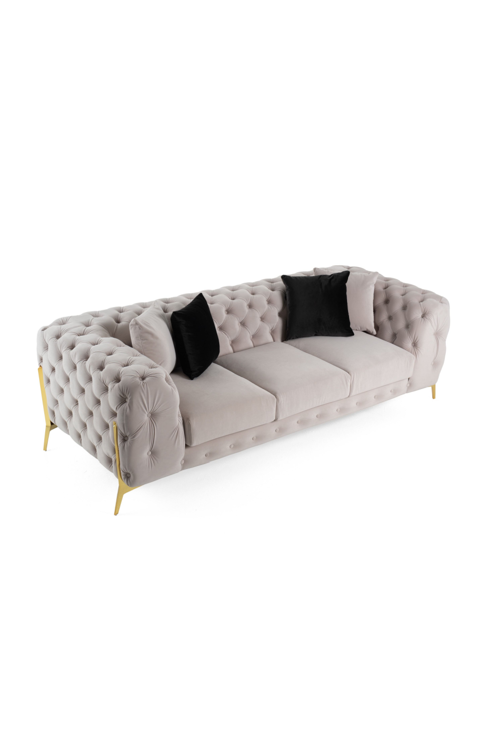 Button-Tufted Velvet Sofa | OROA Modern Clarice | Oroa.com