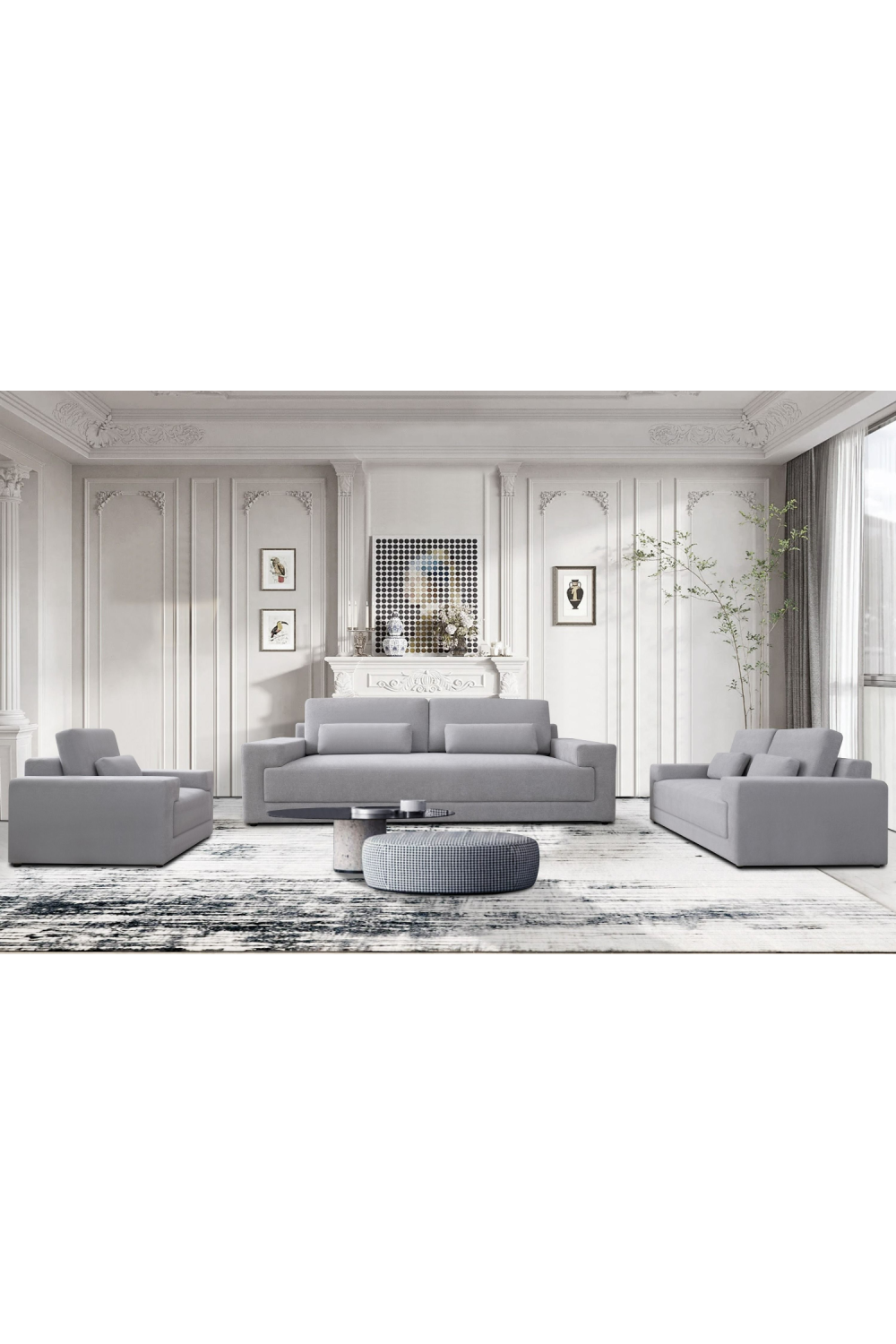 Gray Fabric Sofa | Oroa.com