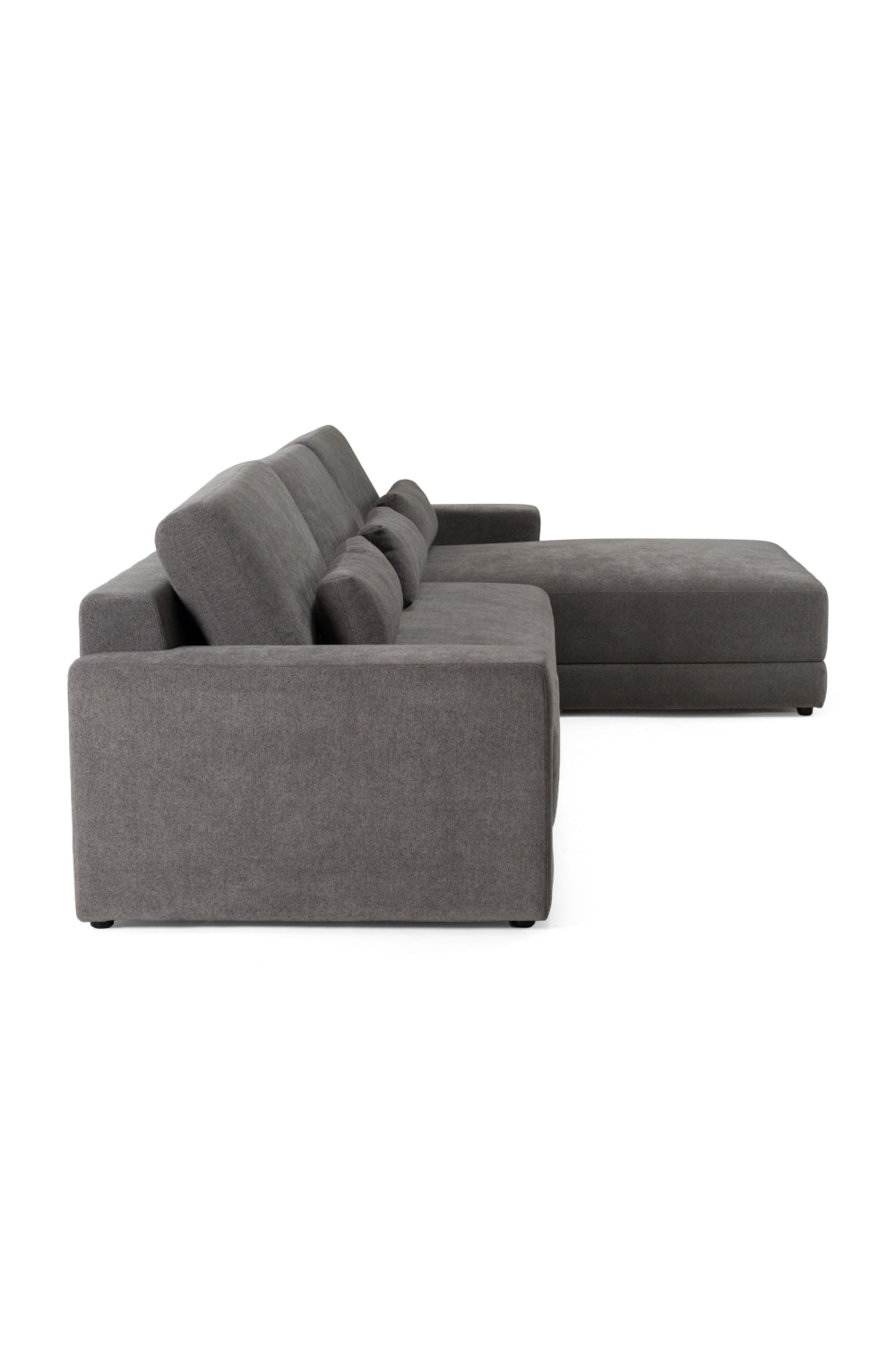 Gray Right-Facing Sectional Sofa | OROA Modern Loki | Oroa.com