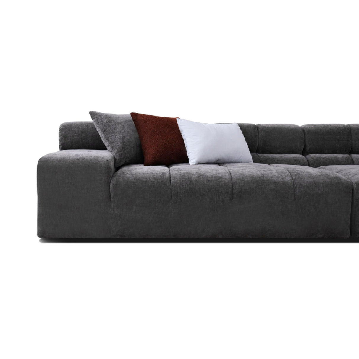 Gray Tufted Sofa – Rhonda – alternate view 7