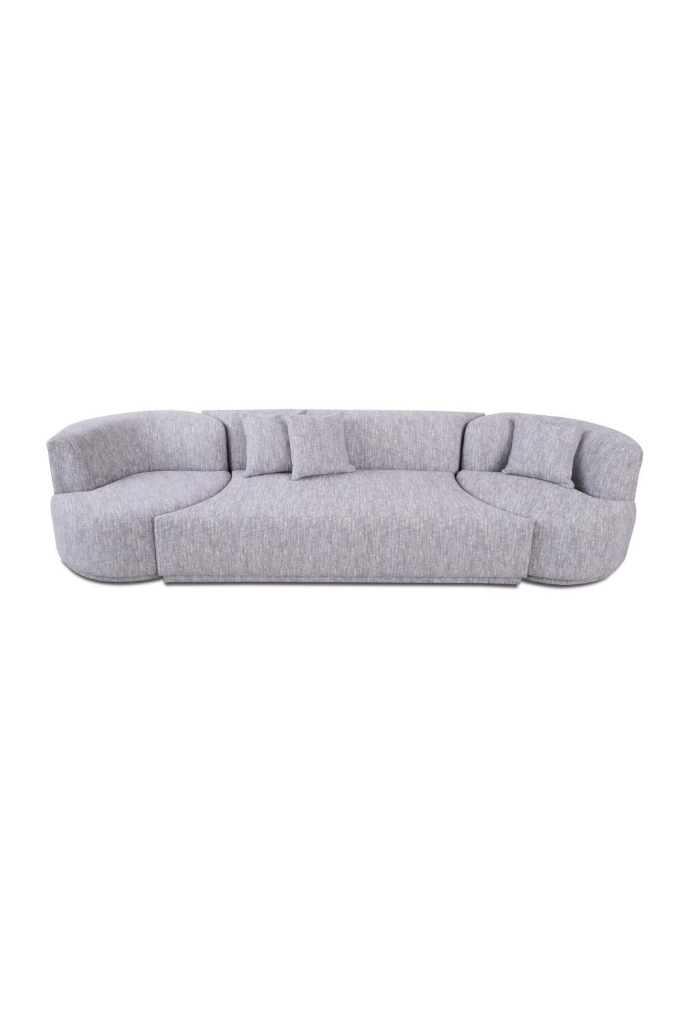 Gray 4-Seater Sofa with Swirling Chairs | OROA Modern Beau | Oroa.com