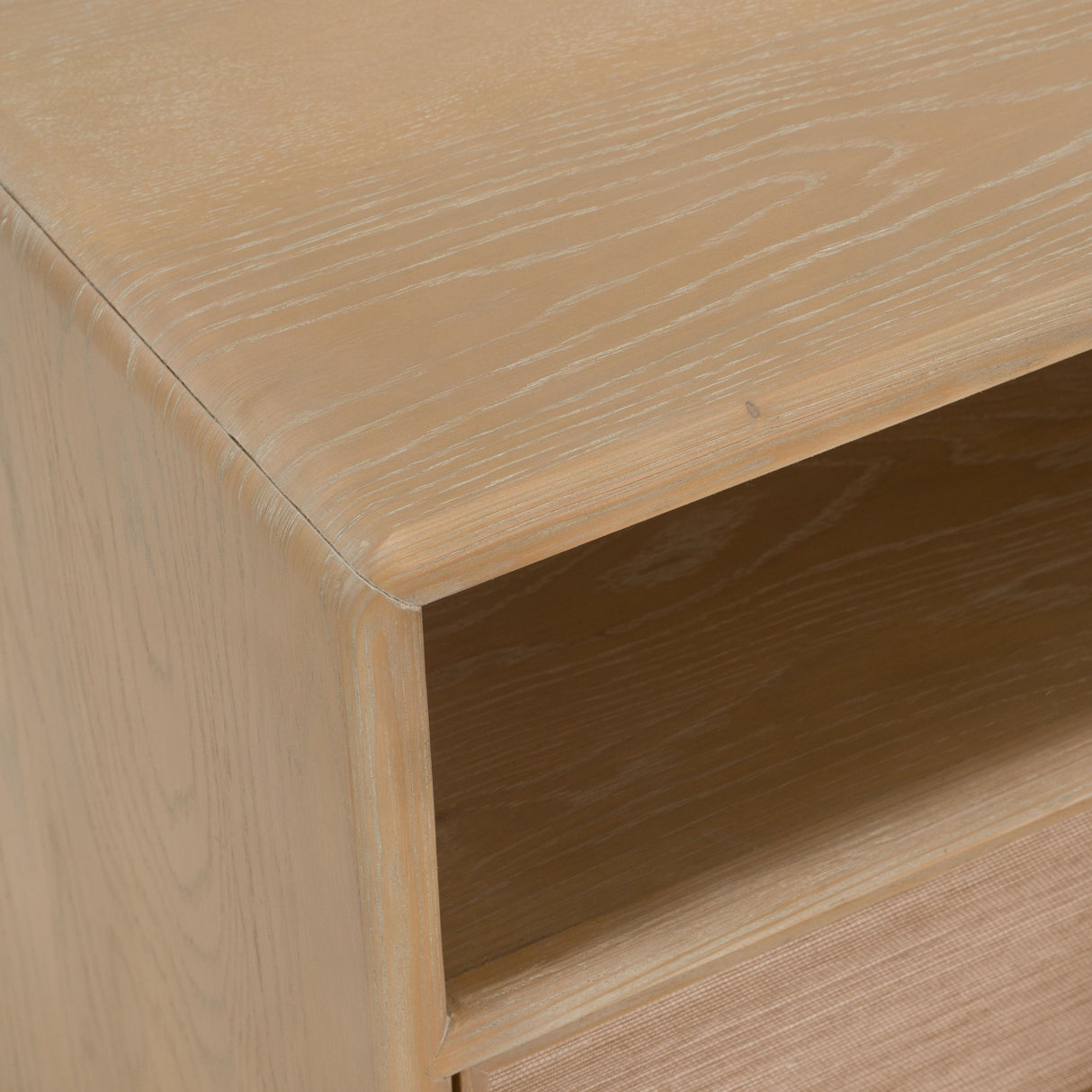 Solid Oak 2-Drawer Nightstand | OROA Modern Sergio