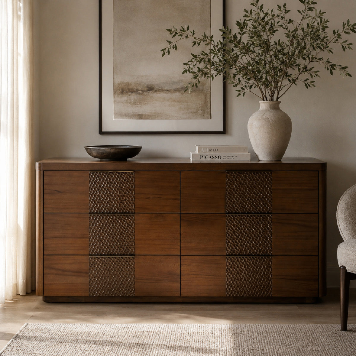 Acacia Modern 6-Drawer Dresser | OROA Modern Salazar