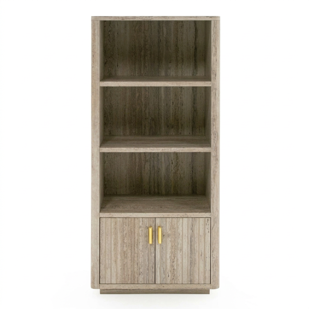 Travertine Vertical Bookcase | OROA Modern Roma | Oroa.com