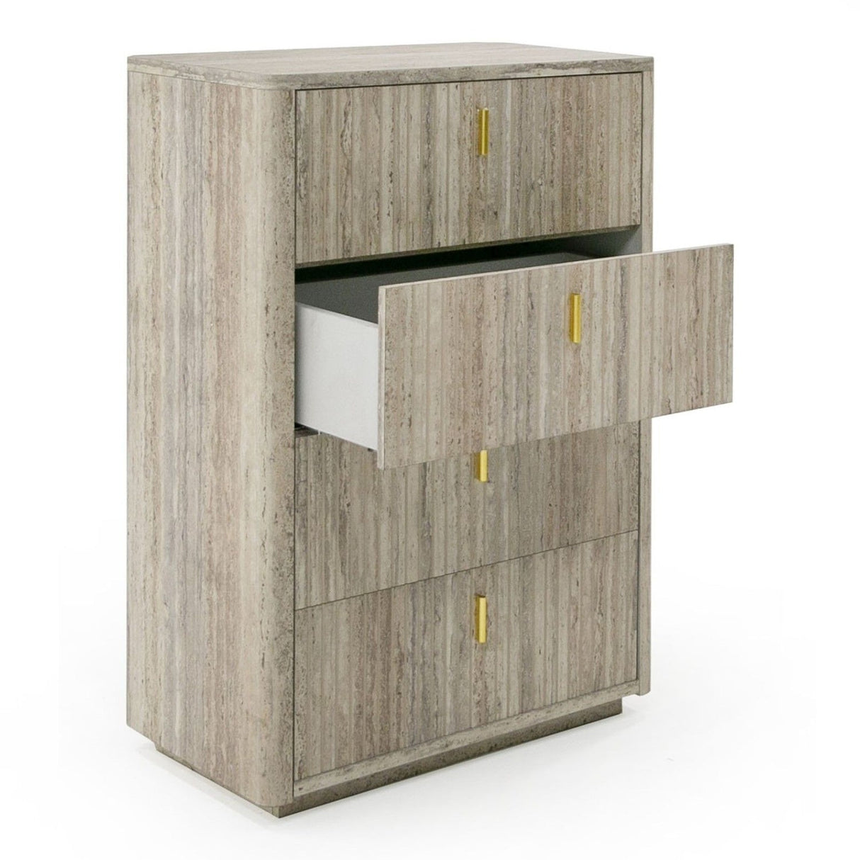 Travertine 4-Drawer Desk | OROA Modern Roma | Oroa.com