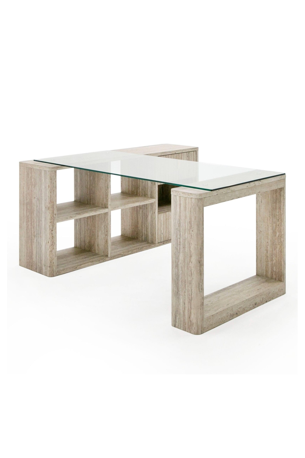 Travertine Reversible Desk | Oroa.com