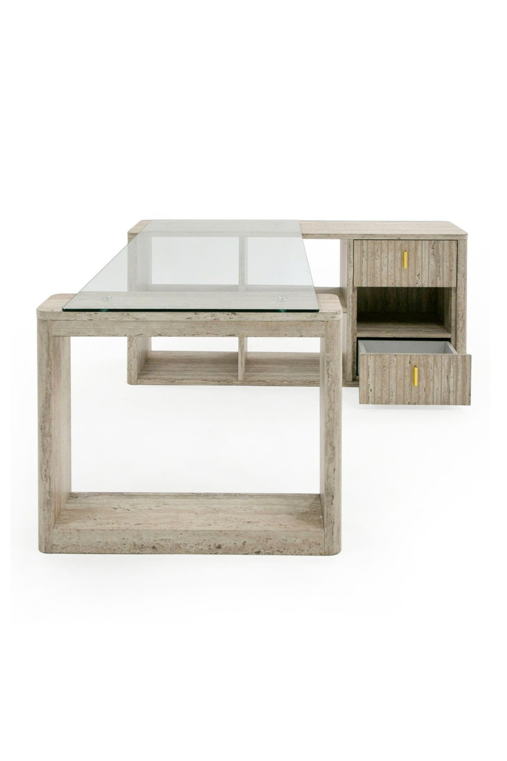 Travertine Reversible Desk | Oroa.com