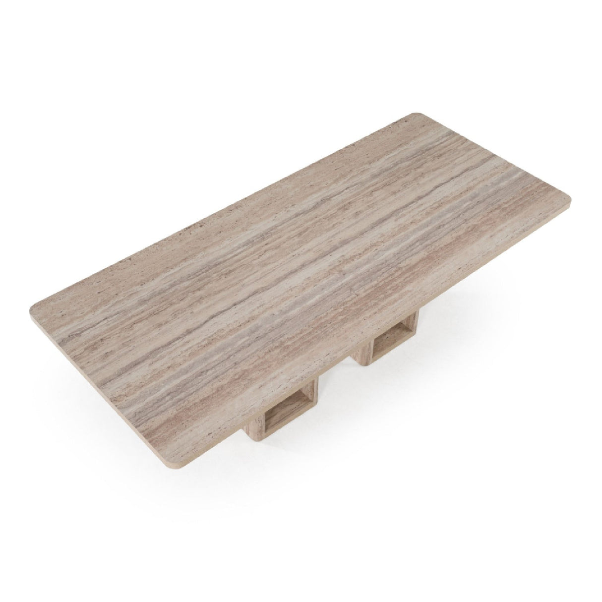 Rectangular Travertine Dining Table – Roma – alternate view 5