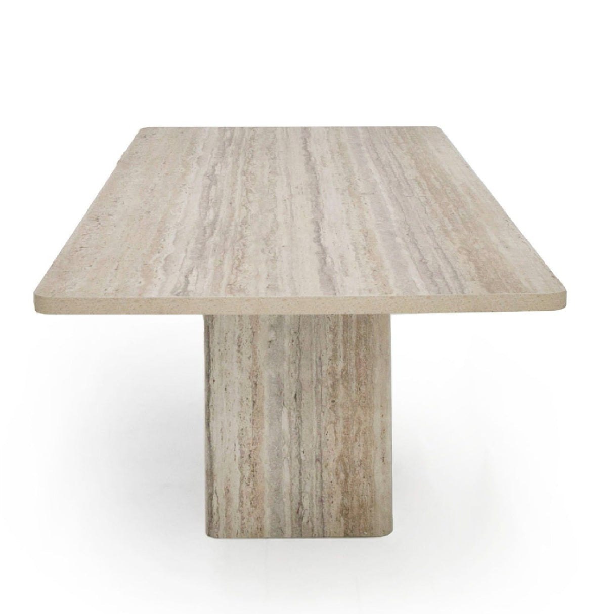 Rectangular Travertine Dining Table – Roma – alternate view 6