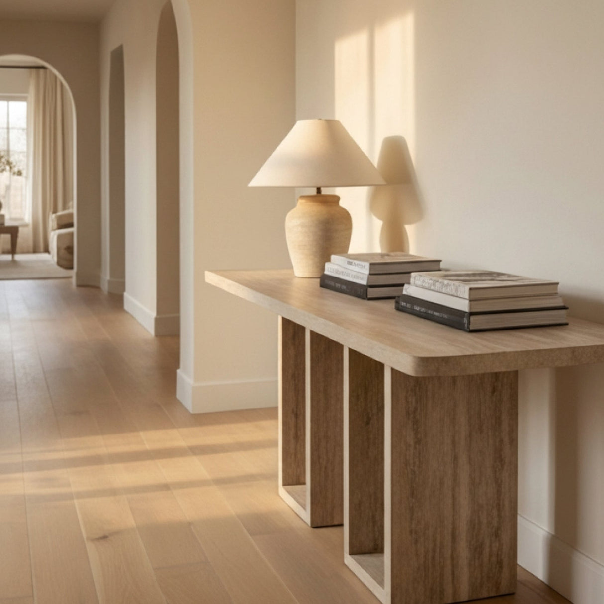Rectangular Travertine Dining Table – Roma – alternate view 7