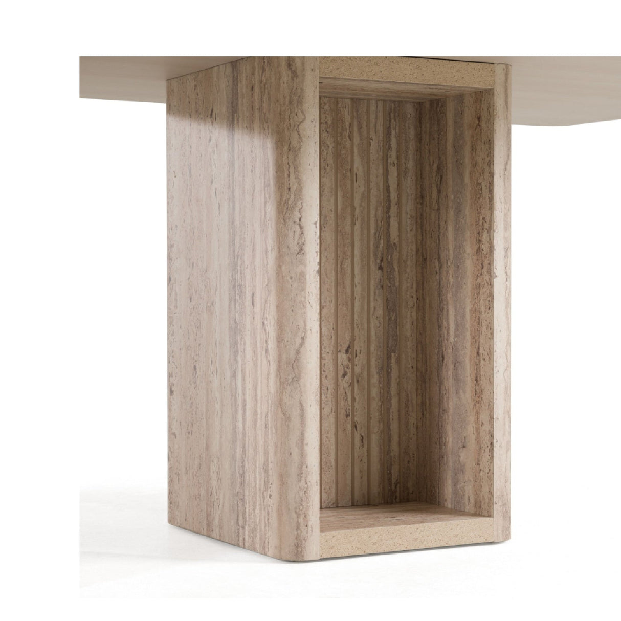 Rectangular Travertine Dining Table – Roma – alternate view 9