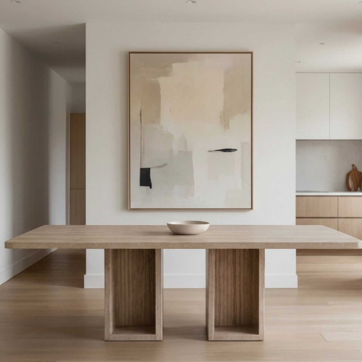 Rectangular Travertine Dining Table – Roma – alternate view 10