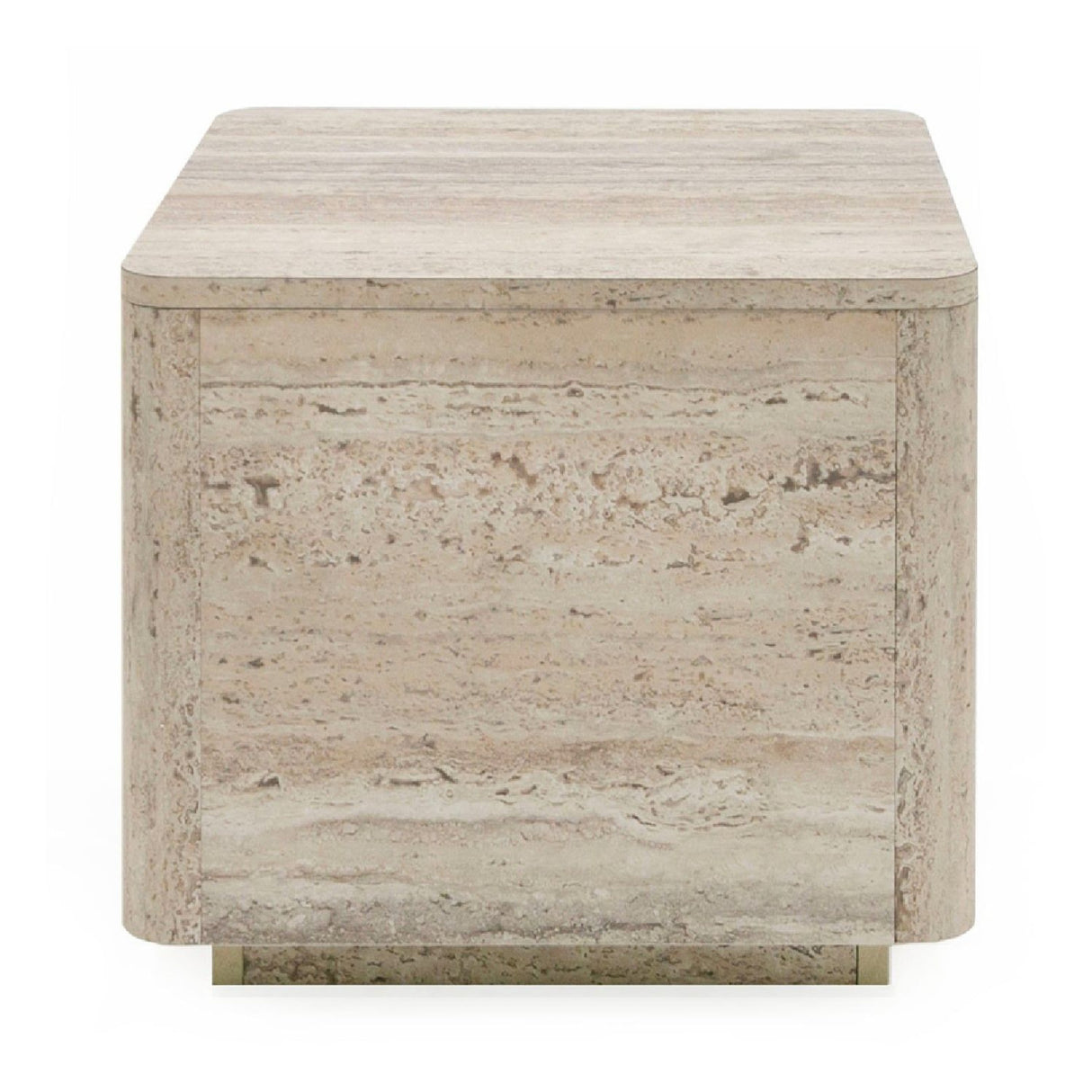 Travertine End Table – Roma – alternate view 6