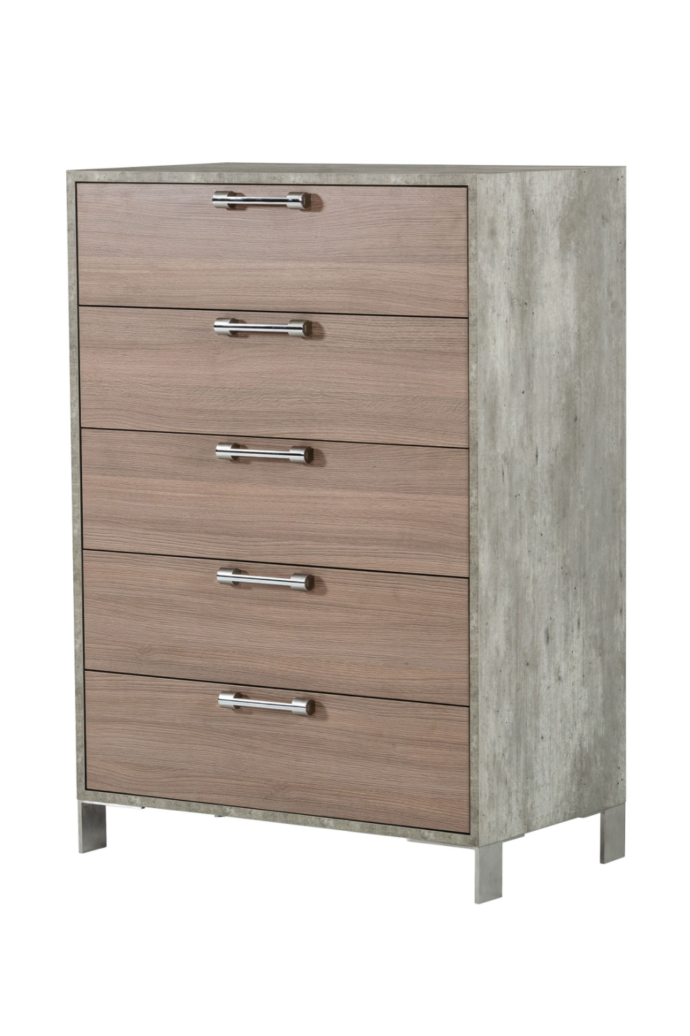 Brown Oak 5-Drawer Chest | Oroa.com