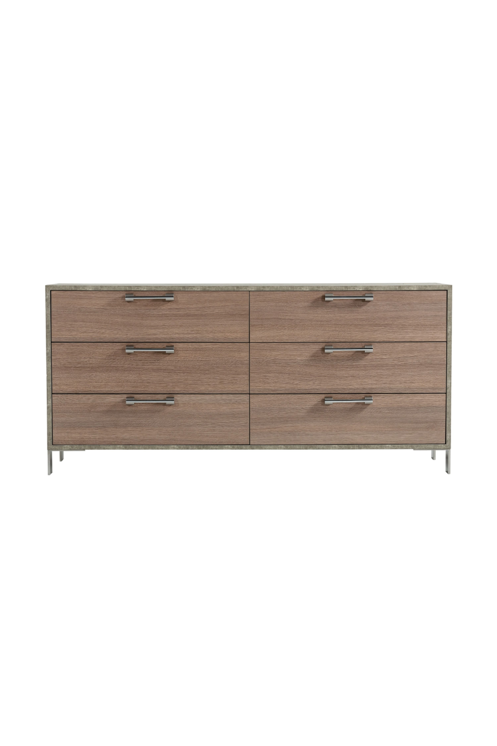 Brown Oak 6-Drawer Dresser | OROA Modern Boston | Oroa.com