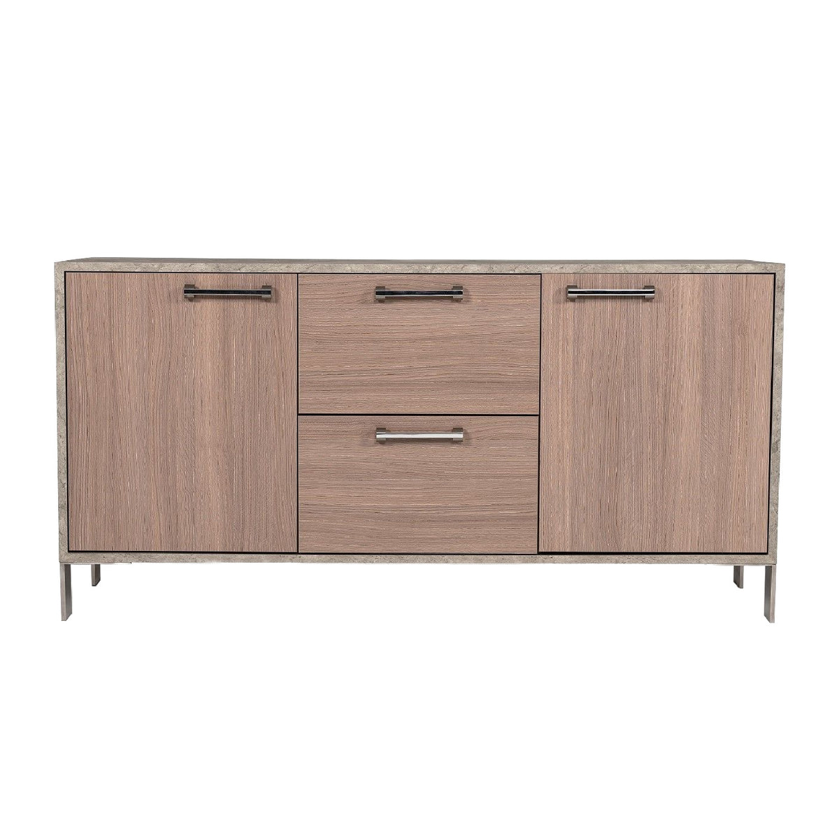 Brown Oak Office File Cabinet | OROA Modern Boston