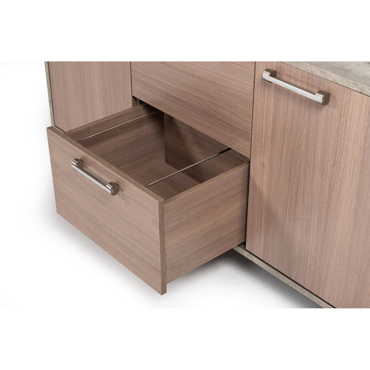 Brown Oak Office File Cabinet | OROA Modern Boston
