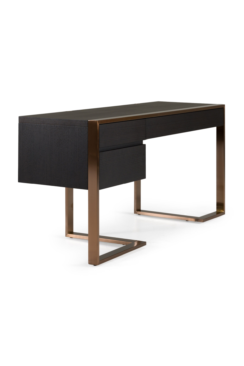 Rosegold Framed 3-Drawer Desk | OROA Modern Fauna | Oroa.com