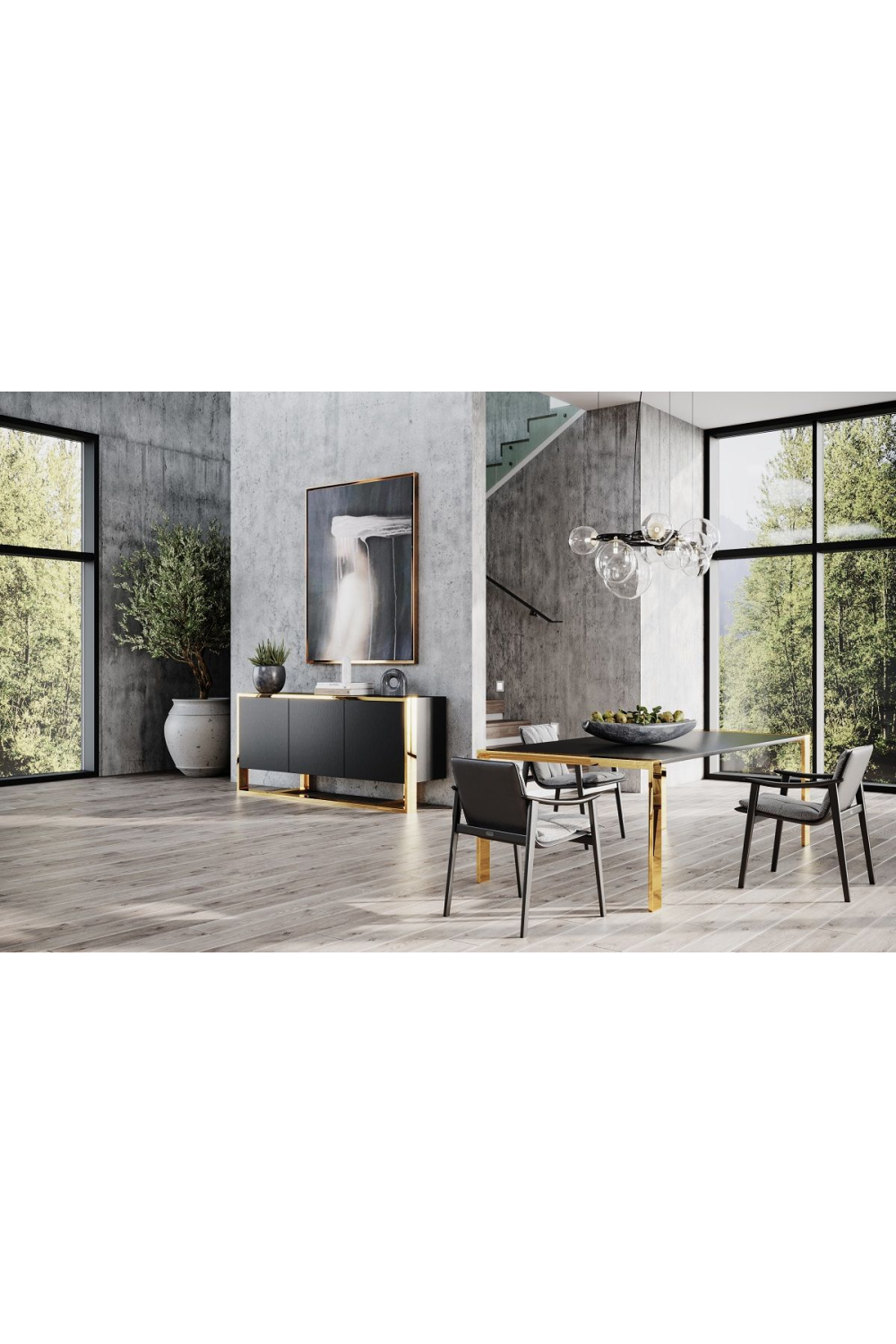 Wenge Veneer Dining Table | OROA Modern Fauna | Oroa.com