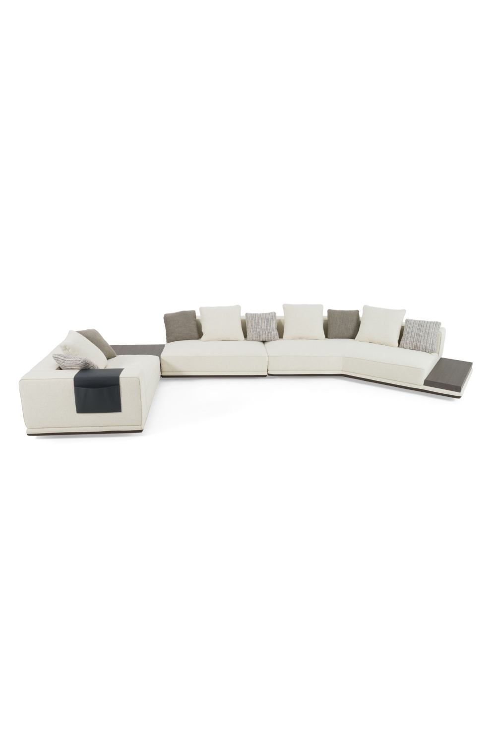 Ivory Sectional Sofa with Coffee Table | OROA Modern Siret | Oroa.com