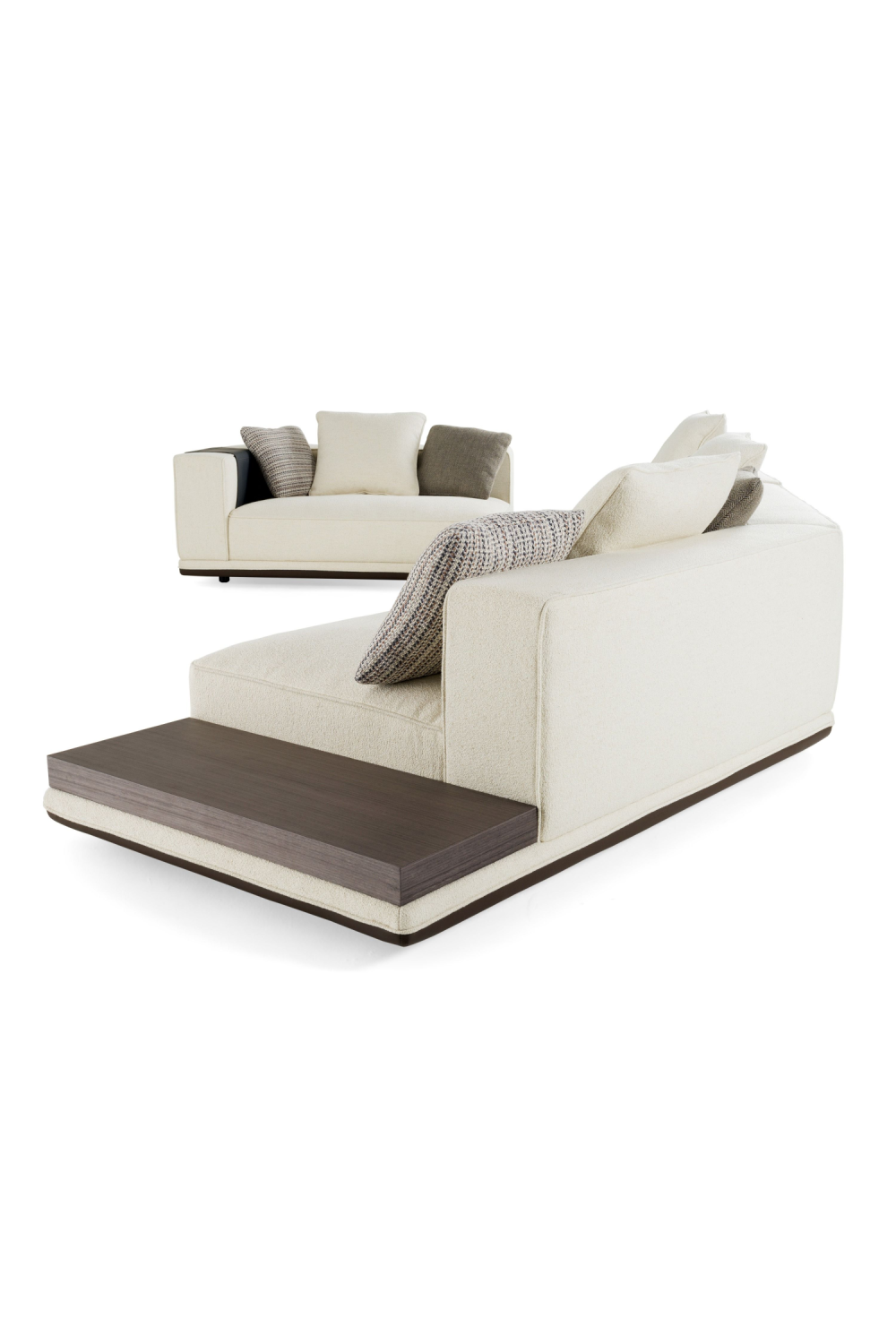 Ivory Sectional Sofa with Coffee Table | OROA Modern Siret | Oroa.com