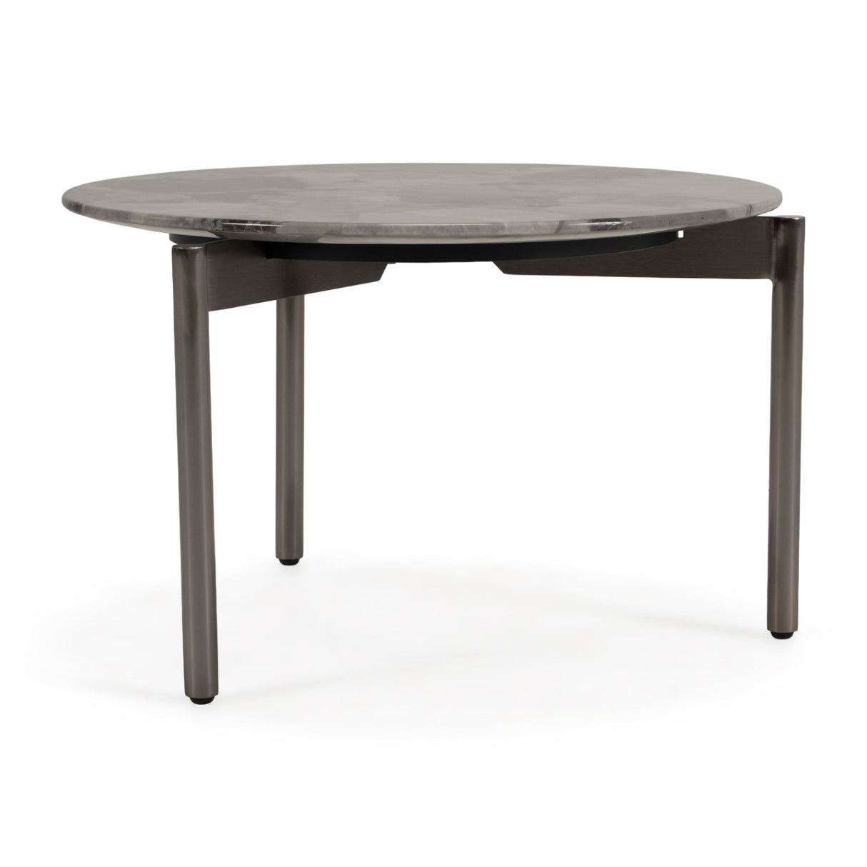 Gray Marble Look Side Table | OROA Modern Lothal