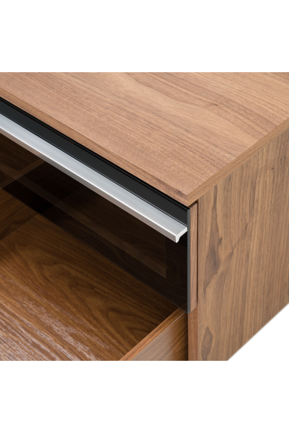 White & Walnut TV Stand | Oroa.com