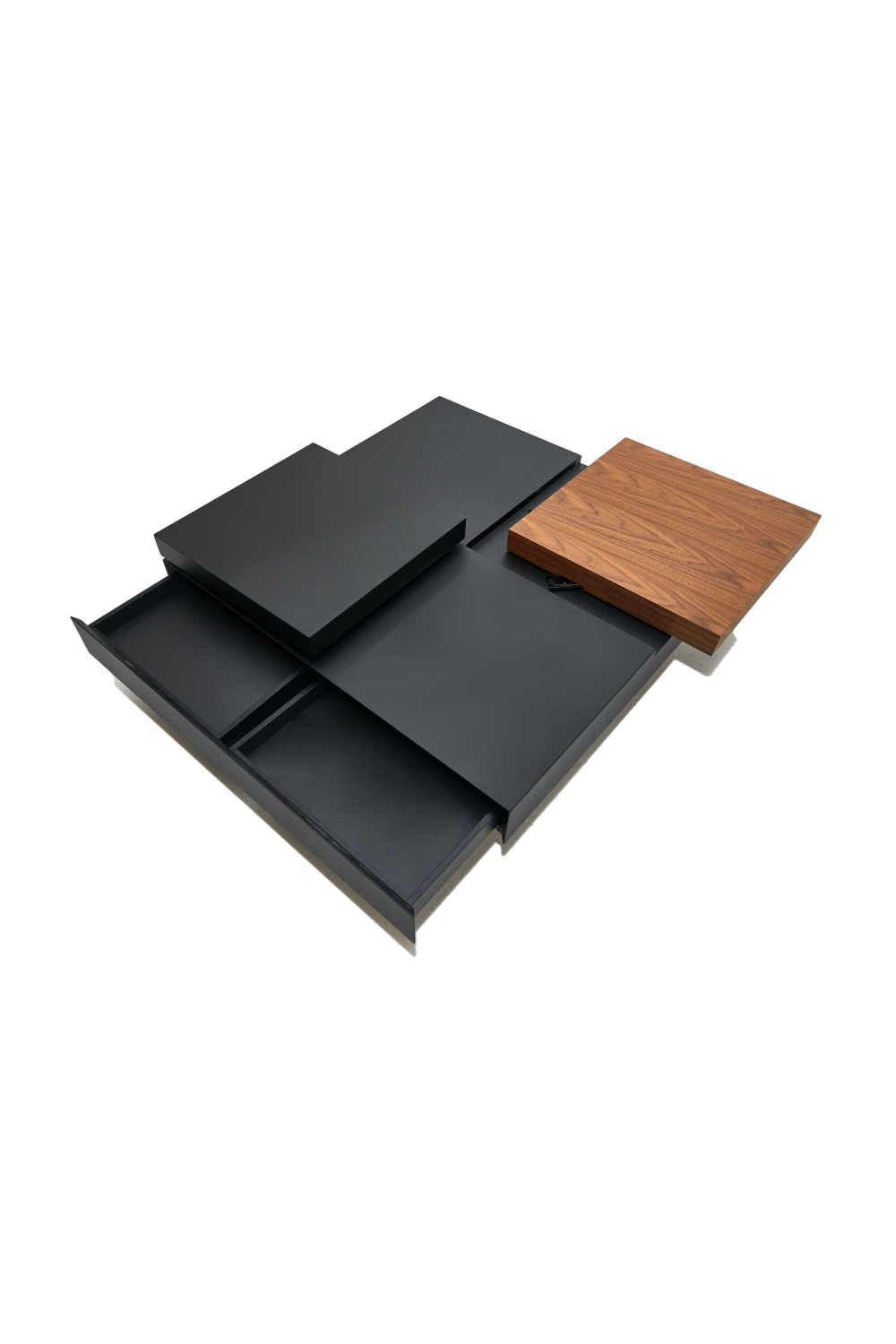 Black Adjustable Storage Coffee Table | OROA Modern Ambry | Oroa.com