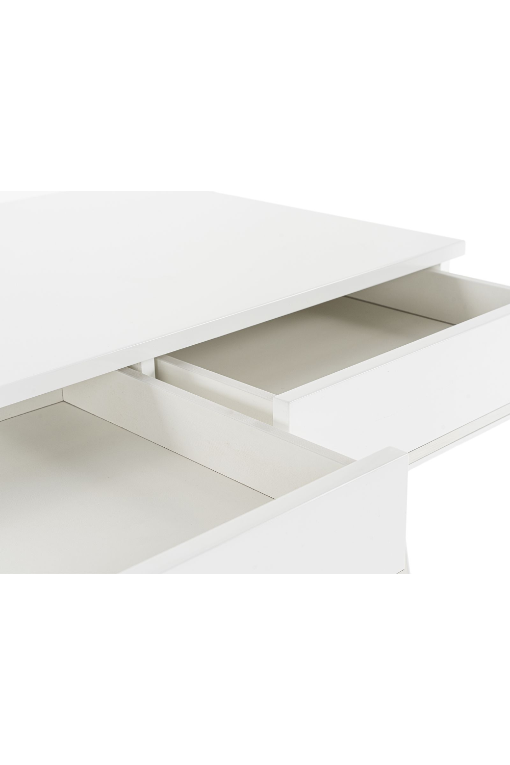 Glossy White 3-Drawer Desk | Oroa.com