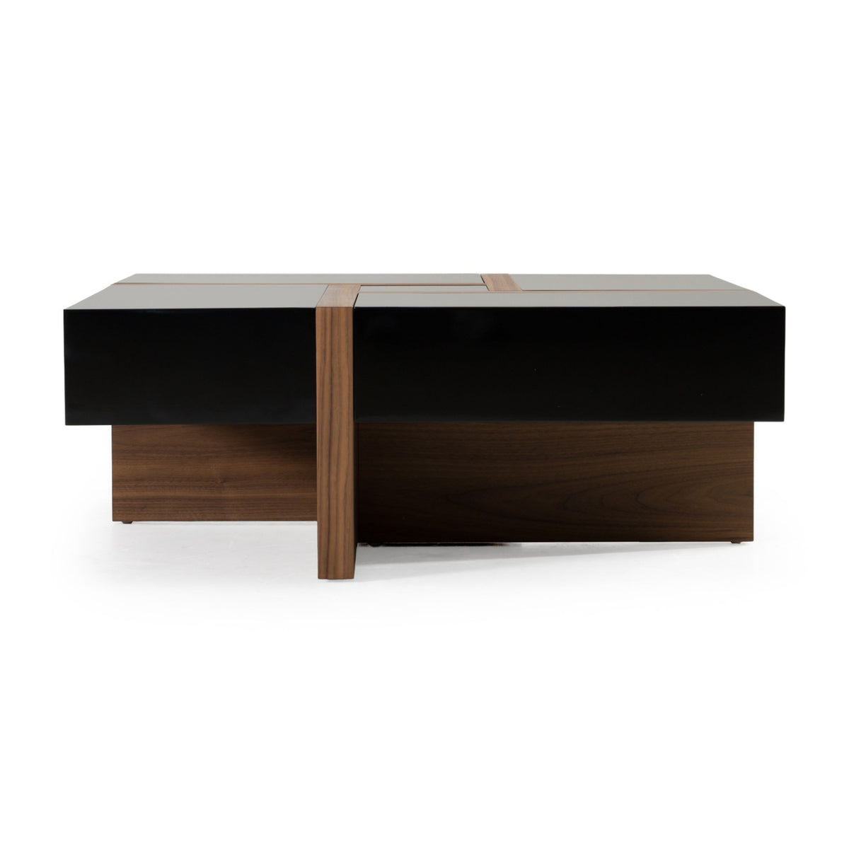 Black Square 4-Drawer Coffee Table | OROA Modern Makai
