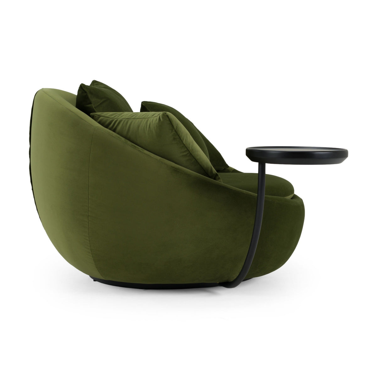 Green Velvet Swivel Lounge Chair | OROA Modern Pascal
