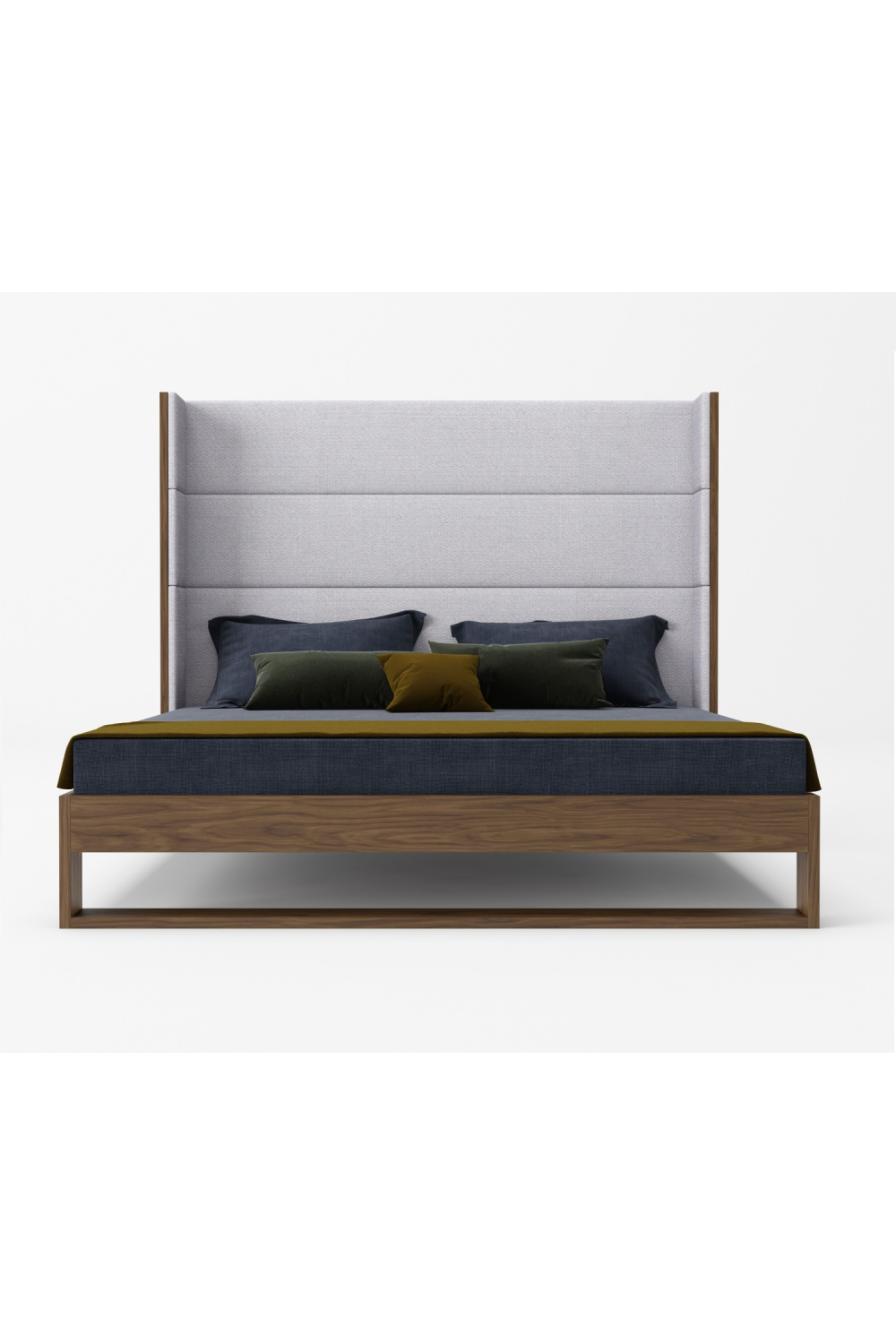 Gray Wingback Bed | OROA Modern Heloise | Oroa.com