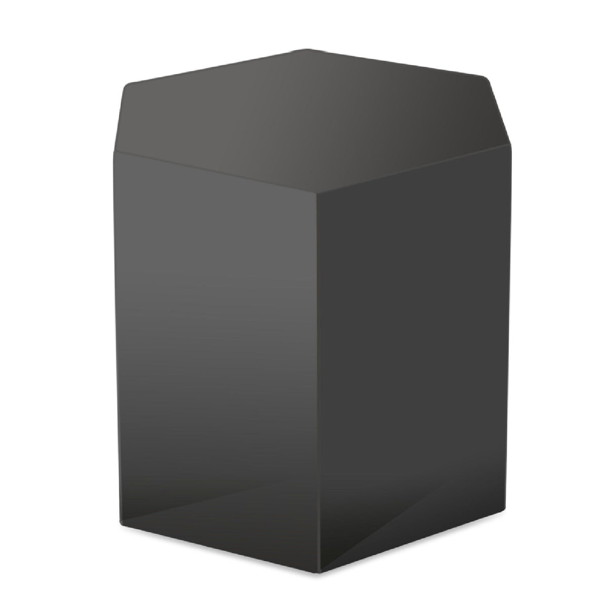 Hexagonal Gray End Table M – Newmont – rear view