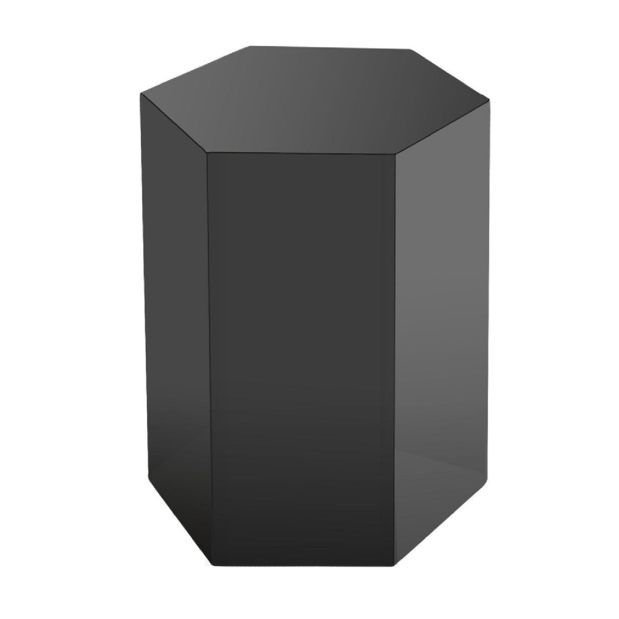Hexagonal Gray End Table L – Newmont – rear view