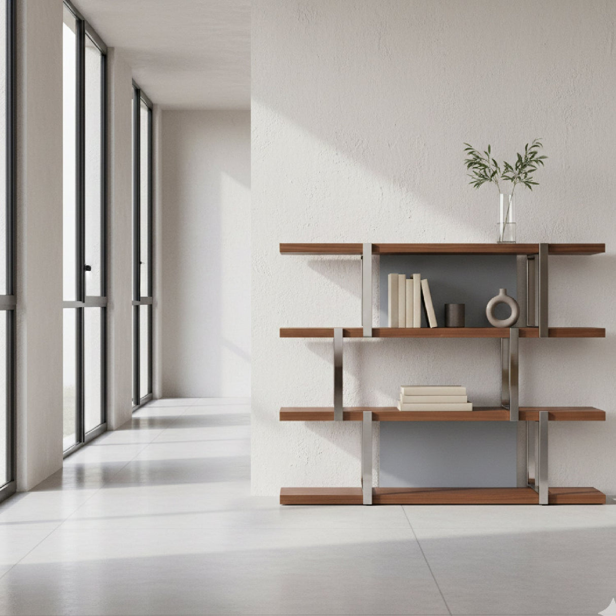 Wooden 4-Shelf Bookcase | OROA Modern Brewer | Oroa.com
