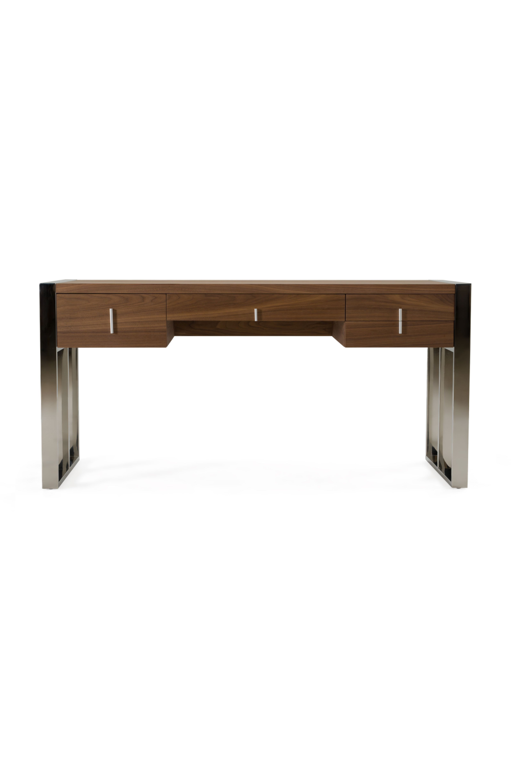 Walnut Veneer 4-Drawer Desk | OROA Modern Orcutt | Oroa.com