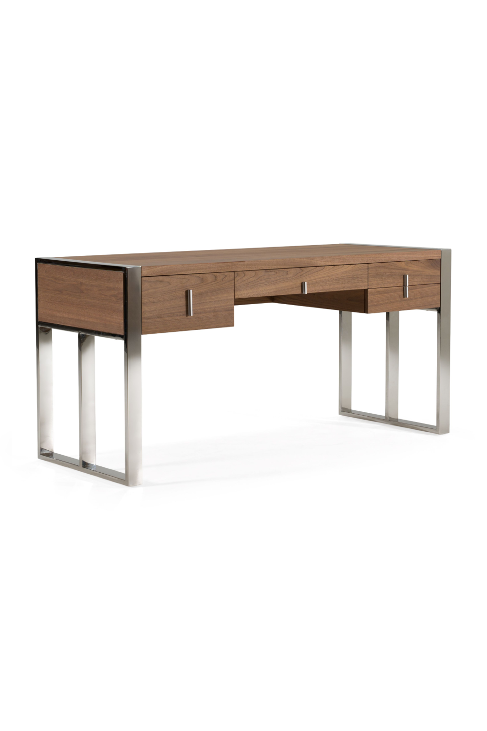 Walnut Veneer 4-Drawer Desk | OROA Modern Orcutt | Oroa.com