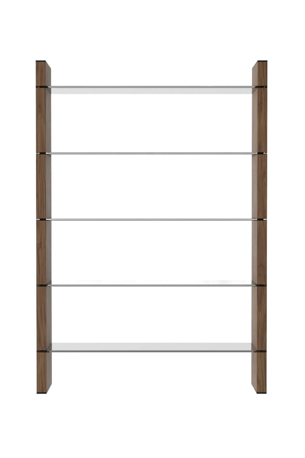 Black Glass Bookshelf | OROA Modern Glencoe | Oroa.com