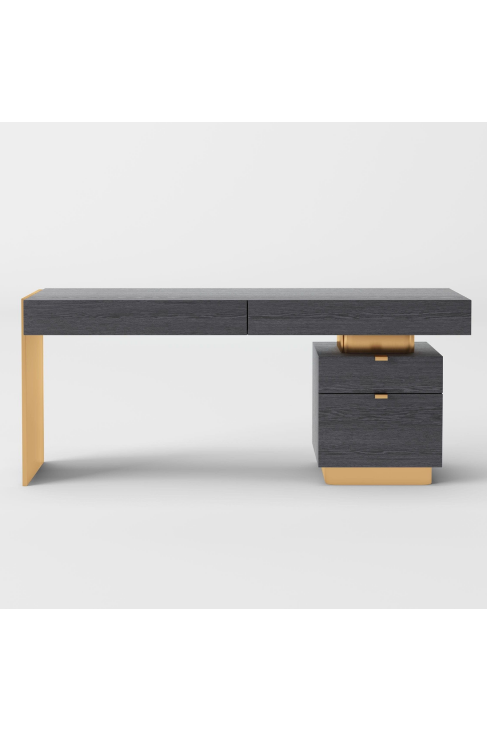 Glossy 4-Drawer Desk | OROA Modern Trahan | Oroa.com