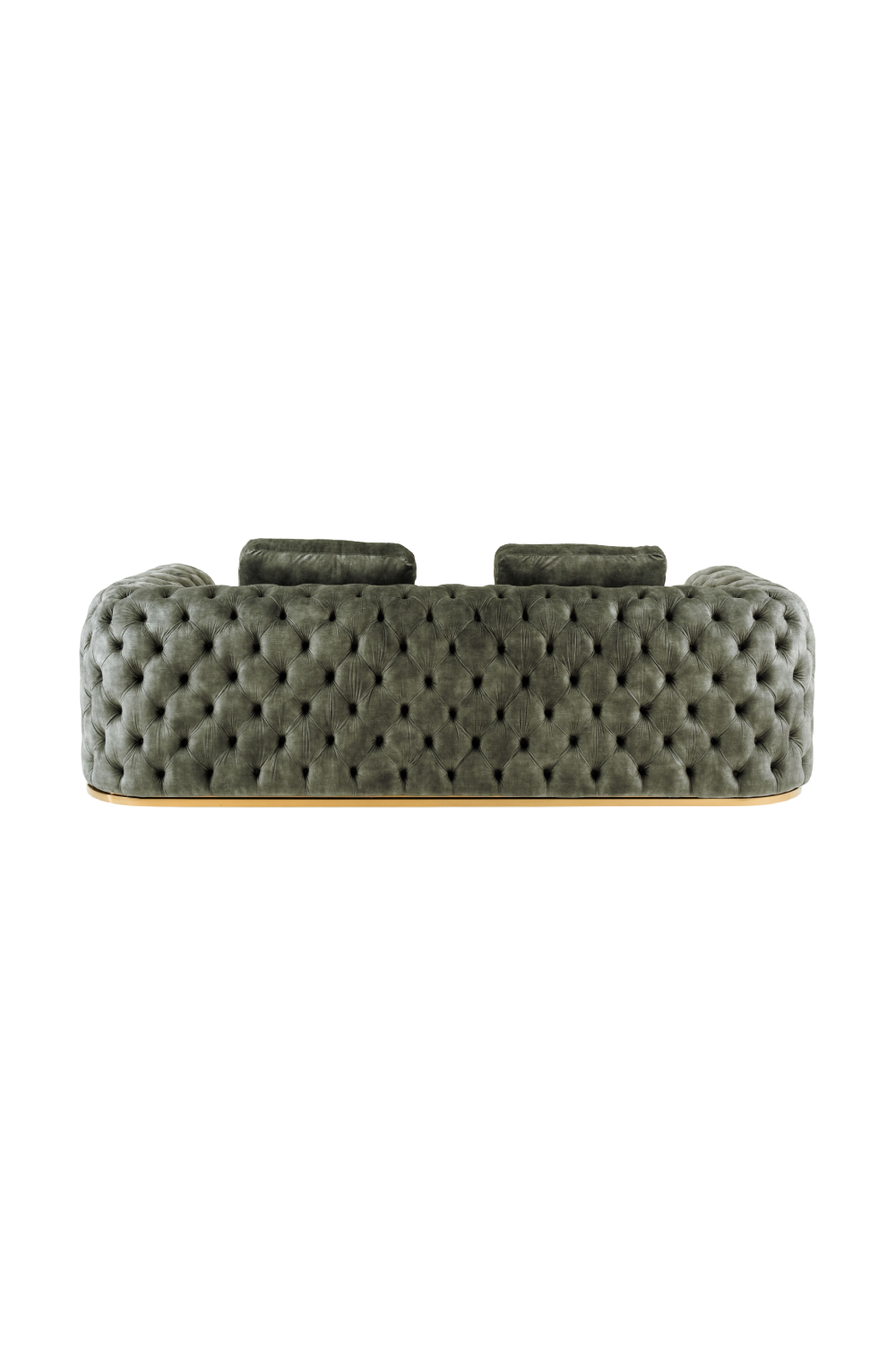 Tufted-Arm Gray Velvet Sofa | OROA Modern Dosie | Oroa.com