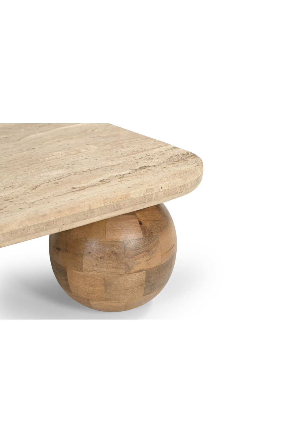 Travertine Beige Coffee Table | Oroa.com